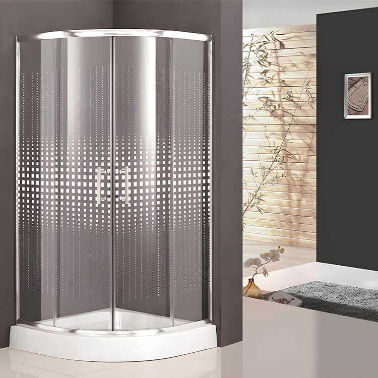 ceramic frit silkscreen painting curved shower door ceramic frit silkscreen painting curved shower door